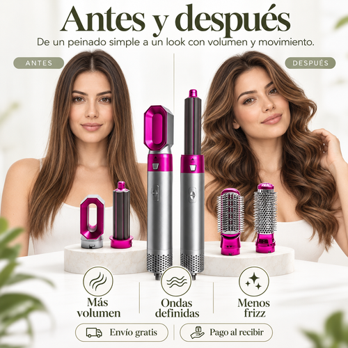 Cepillo Multifunción 5 en 1 para el Cabello