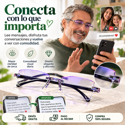 Gafas Multifocales Autograduables con Filtro de Luz Azul