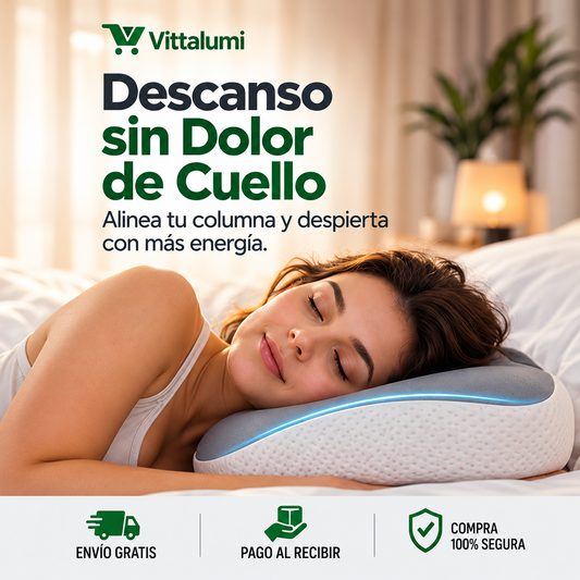 Almohada cervical viscoelástica diseño mariposa GRIS