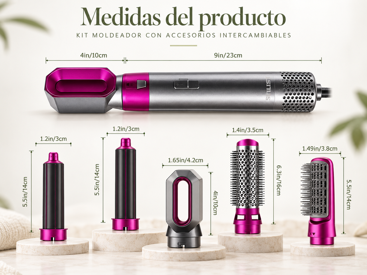 Cepillo Multifunción 5 en 1 para el Cabello