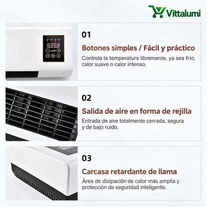 Mini aire acondicionado portátil 2 en 1